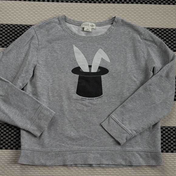 Kate Spade Broome Street Make Magic Happen Sweatshirt Gray Size L - Picture 3 of 9
